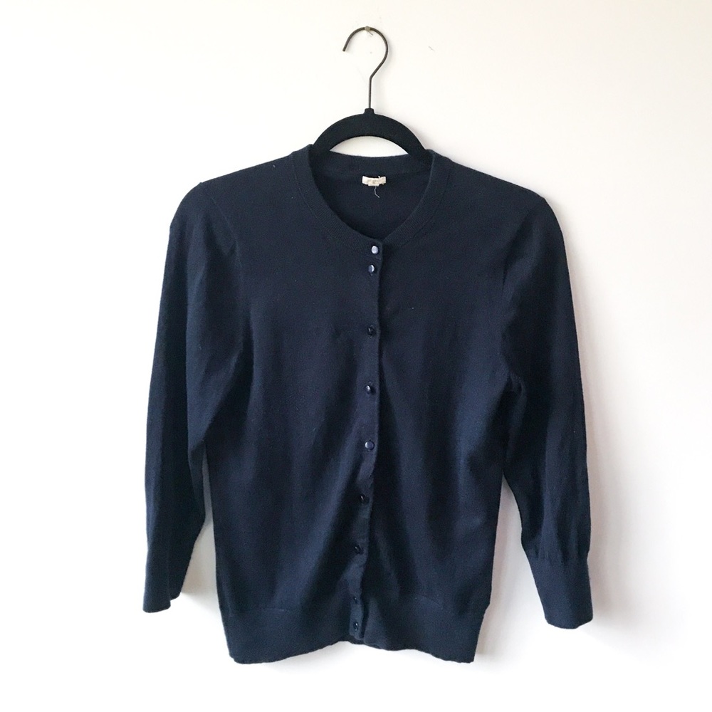 J.Crew Navy Jackie Cardigan